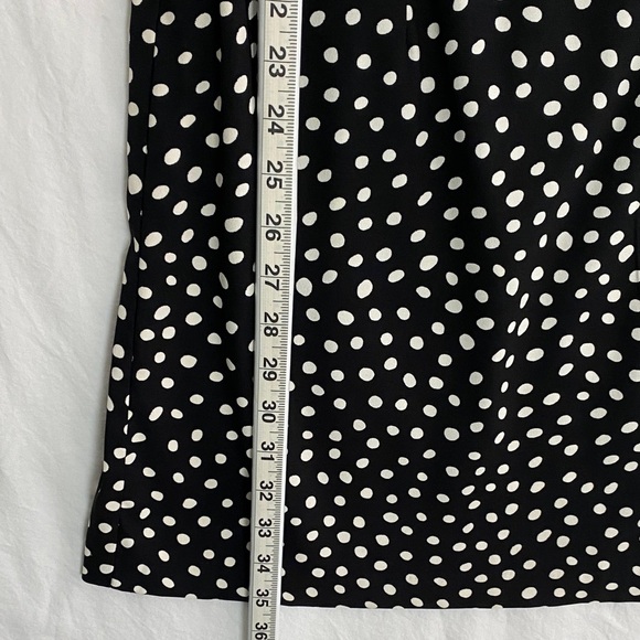 Dressbarn Polkadot Mini Dress Sleeveless Size 8 Black and White. - Picture 11 of 11